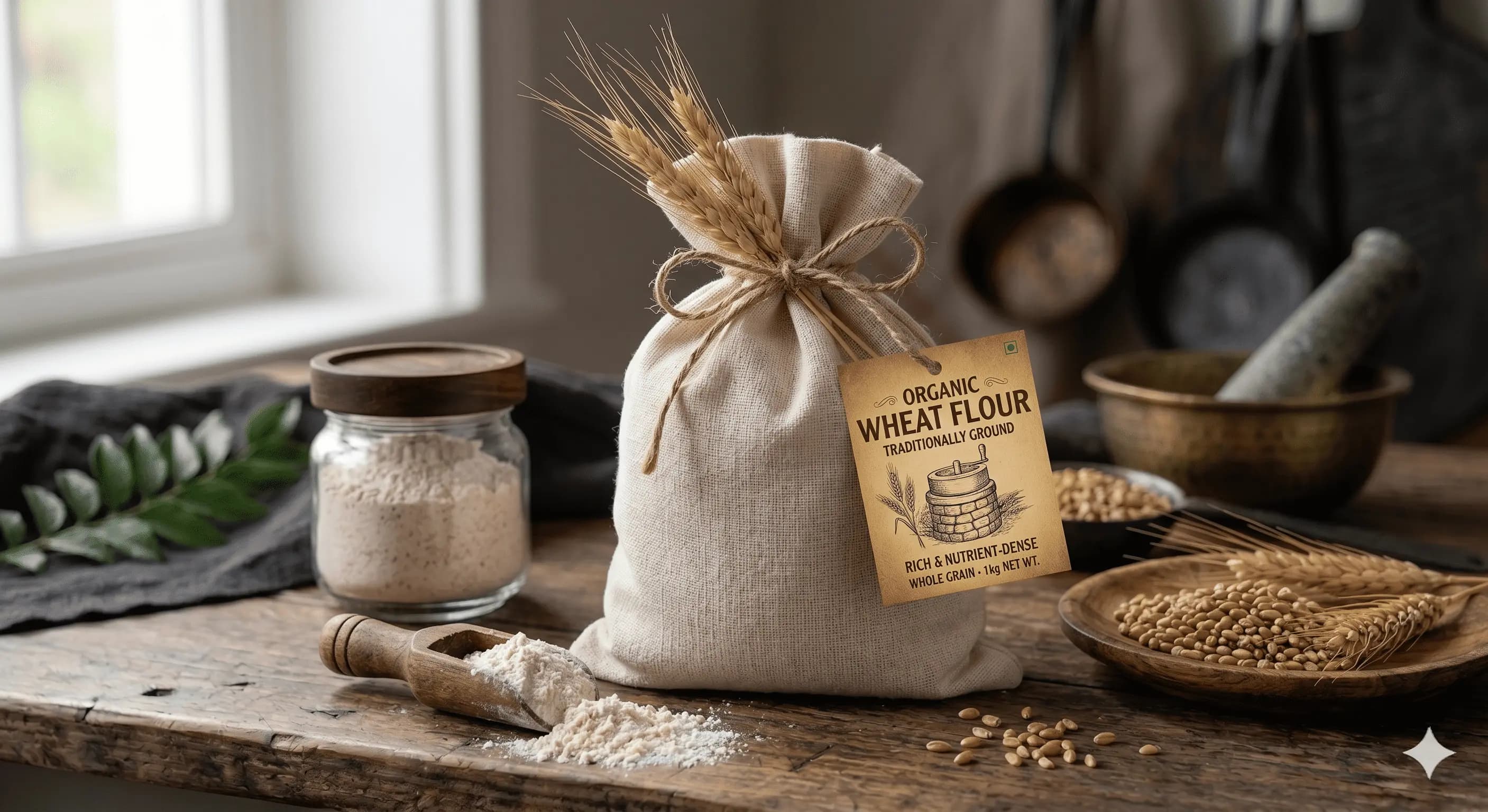 Sharbati Wheat Flour 5kg